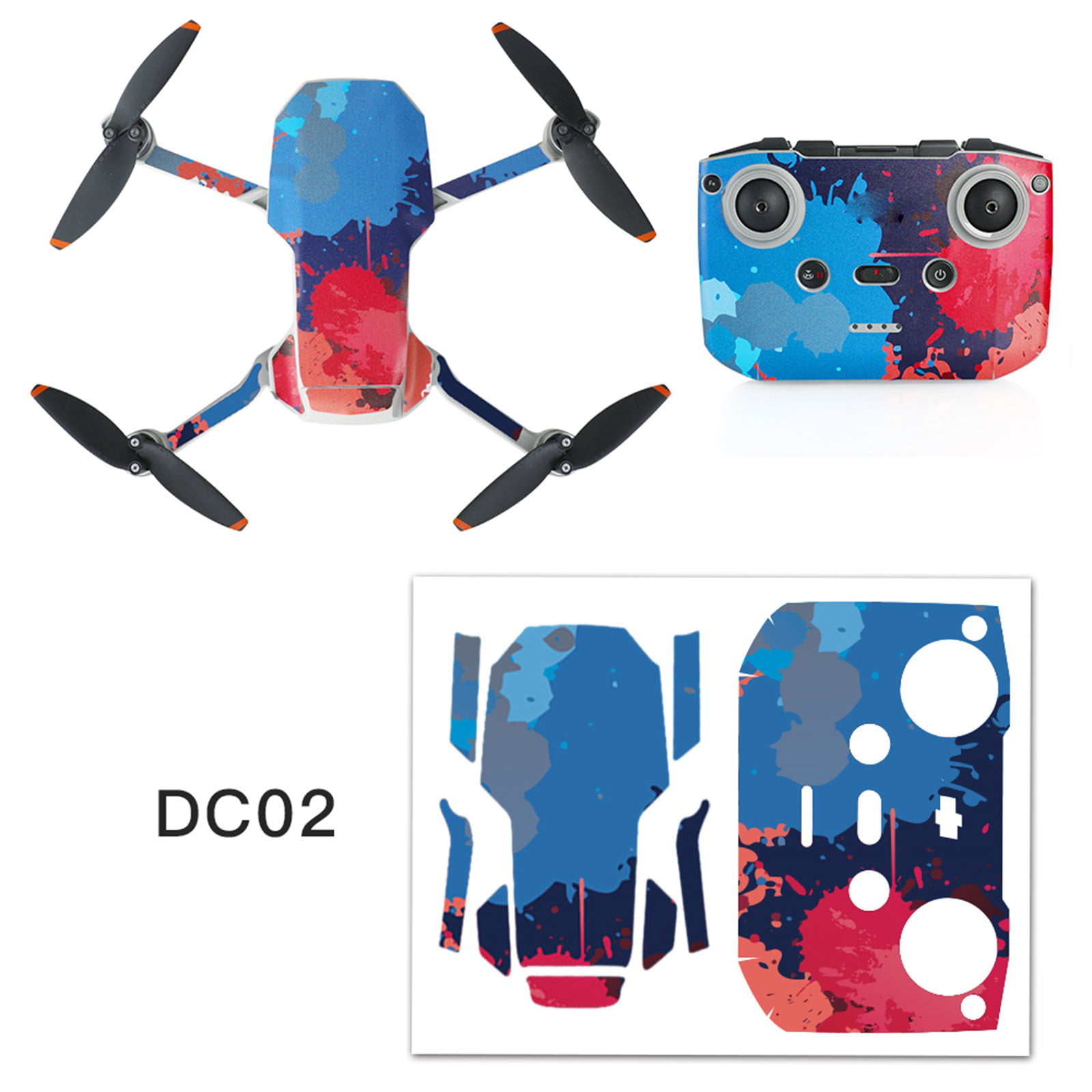 DIY Protective Skin Stickers Decals For DJI Mavic Mini Drone Body & Controller