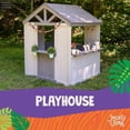 thumbnail image 6 of Jack & June Cedar Wood Playhouse with Built-in Countertop and Sliding Barn Door – Adorable, Durable, and Perfect for Imaginative Play – Ideal for Kids of All Ages!, 6 of 6