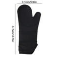 thumbnail image 2 of Gnmfd Heat Resistant Oven Gloves Long Cotton Filled Silicone Mitts Anti Slip Insulated Baking Gloves For Cooking Grilling Microwave Barbecue Oven Kitchen Food Handling Use, 2 of 2
