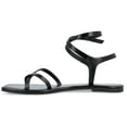 thumbnail image 3 of Journee Womens Charra Buckle Flat Sandals, 3 of 10