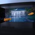 thumbnail image 2 of Misty Forest Falls Aquarium Background,Cool Sea Moon Themed Fish Tank Background, Cool Terrarium Background with 10 EVA Double-Sided Tape, 48X24IN, 2 of 5