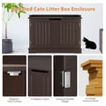 thumbnail image 3 of JTAOT Cat Litter Box Enclosure Furniture Wooden w/Adjustable Divider, Indoor Cat House Storage Cabinet,End Table,for Large Cats (Brown), 3 of 9