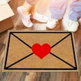 thumbnail image 5 of Coollooc Heart Envelope Mat, 24'' x 16'' Love Note Valentine’s Day Doormat Heart Doormat, Valentines Welcome Doormat, Non-Slip Washable Entryway Rug for Kitchen Balcony Decoration(A Style), 5 of 6