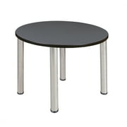 Regency Kee 42" Round Breakroom Table- Grey/ Chrome