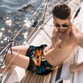 thumbnail image 2 of luoweisi Men's Beach Shorts Quick Dry Swim Trunks with Mesh Lining Fox L, 2 of 5