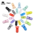 thumbnail image 2 of Pinzas de plástico para pezón de bebé, lote de 10 unidades, 20mm, cuentas de silicona de colores, accesorios para hacer cadenas, herramientas de alimentación para chupetes infantiles, 2 of 4