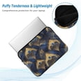 thumbnail image 2 of FORMRS 13-13.3 inch Laptop Sleeve Case Soft Carrying Quilted Computer Bag Cover, Blue Peacock Feathers Pattern, 2 of 7