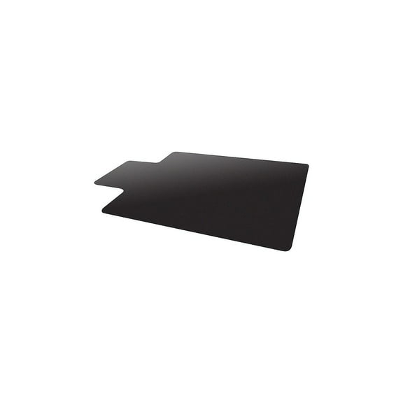 Deflect-O EconoMat Hard Floor Chair Mat with Lip 45" x 53'' Black (CM21232BLKCOM)