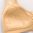 thumbnail image 5 of MEICHEN Women's Fashion Front Closure Anti Sagging Daisy Bras Cotton Wireless Underwear Womens No SHow Bralettes, 5 of 6