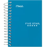 Five Star Fat Lil Spiral Notebook, College Ruled, 200 Sheets, Poly, 3.5 x 5.5, Tidewater Blue