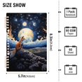 thumbnail image 3 of Fox and Moon Stone Ring Binder Notebook Journey Note Diary College Ruled Spiral Notebook Study Loose Leaf Paper A5 60 Pages, 3 of 8