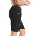 thumbnail image 5 of BROKIG Mens Sidelock Gym Workout Running Shorts With Pockets (Large, Black), 5 of 6