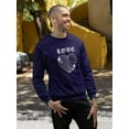 thumbnail image 2 of Love Techno Style Heart Sweatshirt Men -Image by Shutterstock, Male 4X-Large, 2 of 4