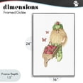 thumbnail image 4 of Stupell Industries Scandinavian Garden Elf with Wheelbarrow Gray Framed Giclee Art, 16 x 24, by Nancy Overton, 4 of 8