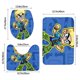 thumbnail image 3 of Johnny Test Juego de 3 alfombras de baño de coral fleece: tapete de baño + alfombra de inodoro en forma de U + funda de tapa de inodoro en forma de O, 3 of 6