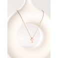 thumbnail image 6 of U7 Tiny Rose Gold Plated Cross Pendant Necklace for Women Teens Dainty Cute Pink Necklace Jewelry Gift for Daughter Wife Girlfriend, 6 of 6