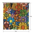 thumbnail image 5 of Rustic Farmhouse Floral Shower Curtain 72x72, Quick-Dry Polyester, Country Bloom and Wildflower Design, 5 of 5