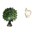thumbnail image 1 of Figura de escritorio,Estante de estatua de pavo real para escritorio,decoración del hogar,Figura decorativa creativa para la oficina y el hogar.,Estatua abstracta,Estatua de resina para, 1 of 8