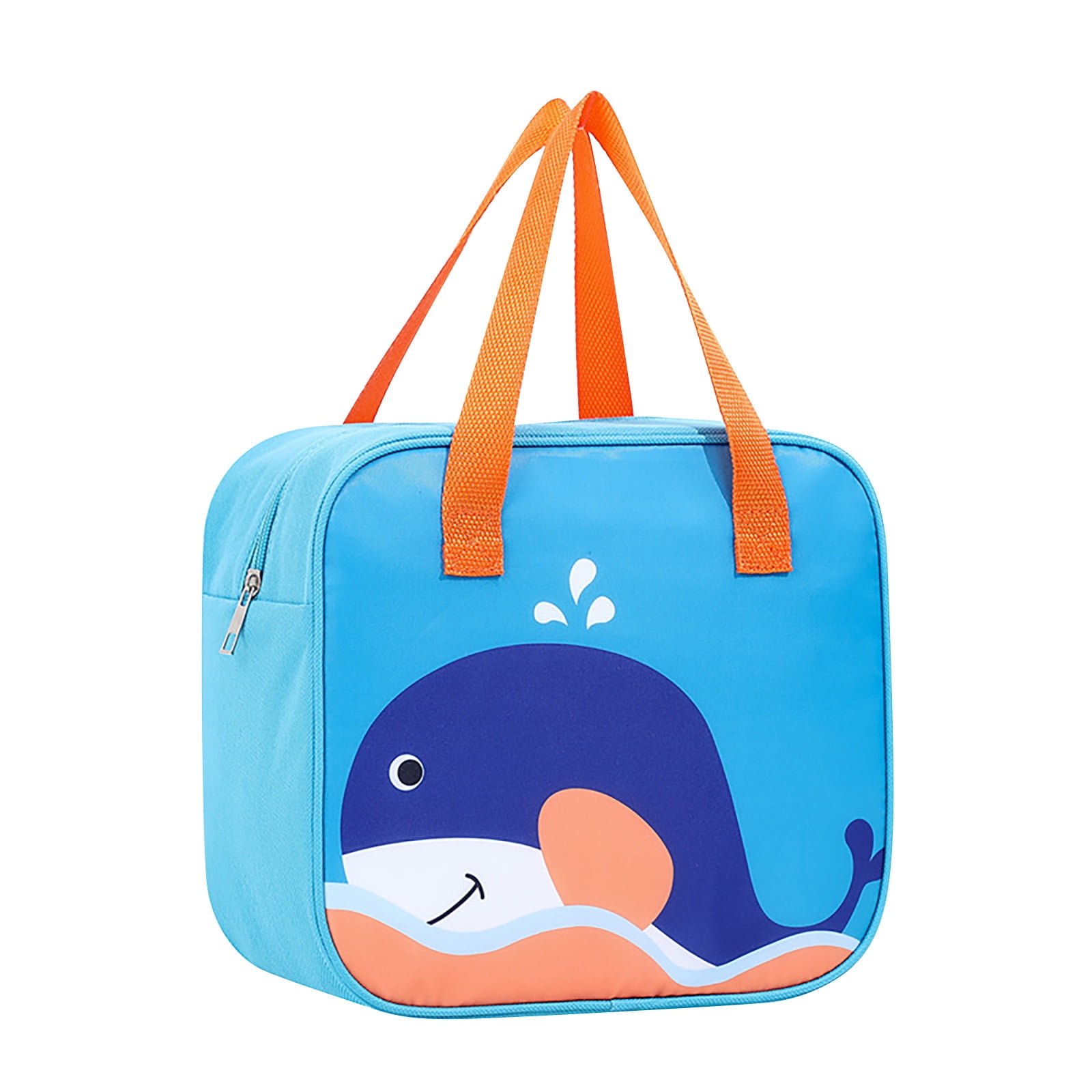 Qisiwole Kids Cute Animal Insulated Lunch Bag for Boys & Girls, Waterproof Thermal Thickened Reusable Lunch Box , Ideal Size for Packing Hot or Cold