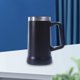 thumbnail image 5 of Taza de café de acero inoxidable , vaso de camping al vacío, taza térmica de viaje de doble pared de 24 , para viajes en automóvil de Negro Soledad Taza de café, 5 of 9