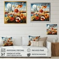 thumbnail image 4 of Designart "Harmonious Field Of Abstract Blooms II" Meadow Floater Framed Wall Art Prints, 4 of 5