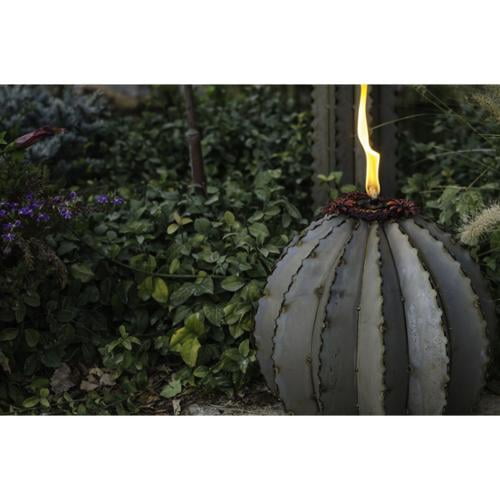 Desert Steel Large Golden Barrel Cactus with Torch by Overstock