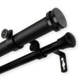 thumbnail image 3 of InStyleDesign  Pita 1 inch Diameter Adjustable Double Curtain Rod Mahogany 120 to 170 inches Mahogany Finish, 3 of 5