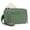 D, variant on Quilted Coin Purse with 3 Zippers, Women's Wristlet Wallet and Phone Case for Travel, Portable Credit Card Holder with PVC Window,D