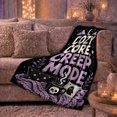 thumbnail image 5 of Core Creep Mode autumn celebration Quote, Warm Flannel Blanket for Living Room and Reading Nook with Detailed Artwork, Festive autumn celebration Scene, Art Lovers autumn celebration Gift, 5 of 7