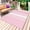 Pink, variant on Aqua White Stripe Outdoor Rug 3x5 Ft - Reversible Patio Rug Outdoor Camping Rugs, Modern Rustic Vertical Striped Washable Indoor Outdoor Area Rugs, Non-Slip Outdoor Carpet Runner for Deck/Porch