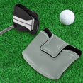 thumbnail image 5 of Haosy Antique Green Golf Mallet Putter Cover Strong Magnetic Leather Golf Club Headcover Closure, 5 of 7
