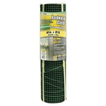 YARDGARD 1/2 Inch Mesh, 48 Inch by 25 Foot 19 Gauge Green PVC Coated Hardware Cloth