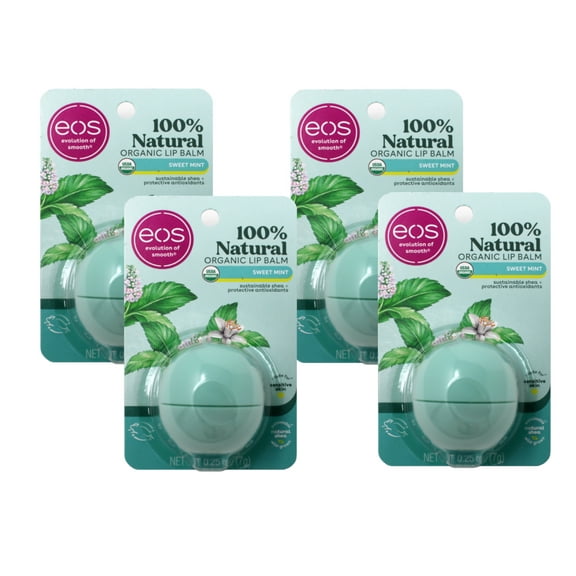 EOS Lip Balm Smooth Sphere Sweet Mint 0.25 oz Pack of 4