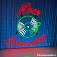 thumbnail image 3 of Glowneon Retro Record Player Neon Sign, Retro Record Led Light, Music Room Wall Art, Record Player, 3 of 5