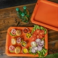thumbnail image 2 of Blackstone 9"x12" Orange Serving Trays, 4-Pack, 2 of 6
