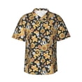 thumbnail image 2 of Goofa Sunflowers Bee Hawaiian Shirt for Men, Unisex Summer Beach Casual Short Sleeve Button Down Shirts,Aloha Tropical Floral print shirt-Small, 2 of 9