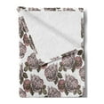 thumbnail image 2 of Antique Soft Flannel Fleece Throw Blanket, Hatched Sketchy Drawing of Vintage Roses, Cozy Plush for Indoor and Outdoor Use, 60" x 80", Blush Dried Rose, by Ambesonne, 2 of 5