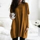 thumbnail image 2 of Tops tipo túnica de manga larga para mujer, informales, holgados, con bolsillos, cuello redondo, sudaderas Fridja ghj987+1130, 2 of 6