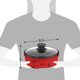 thumbnail image 2 of Sartén Eléctrica Antiadherente Elite Gourmet Rojo con Tapa de Vidrio Templado y Calentamiento Rápido, 2 of 7