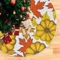 thumbnail image 5 of FMSHPON PumpkinMaple Leaves Xmas Christmas Tree Skirt Stand Mat for Holiday Party Decoration Indoor Outdoor 36 inches, 5 of 6