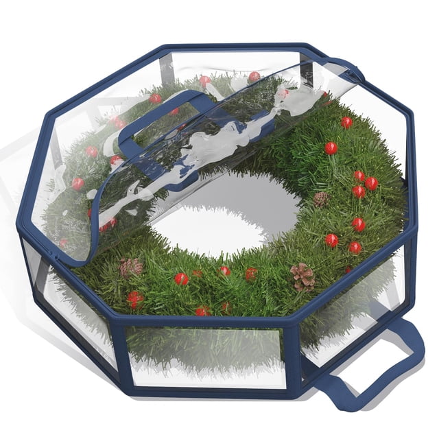 Contenedor de almacenamiento para guirnaldas Hearth & Harbor Clear Christmas