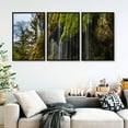 thumbnail image 3 of IDEA4WALL 3 Piece Framed Canvas Wall Art for Living Room, Bedroom Waterfall in Deep Forest of Croatia Canvas Prints for Modern Home Decoration Ready to Hang, 3 of 4