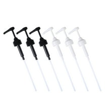 USHOBE 6Pcs Plastic Syrup Pump Dispensers With For Home