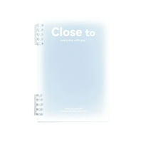 Qholemyo B5 Horizontal Thickened Spiral Notebook Excerpt with Colorful Plastic Cover, Student Notebook (Quality Paper)