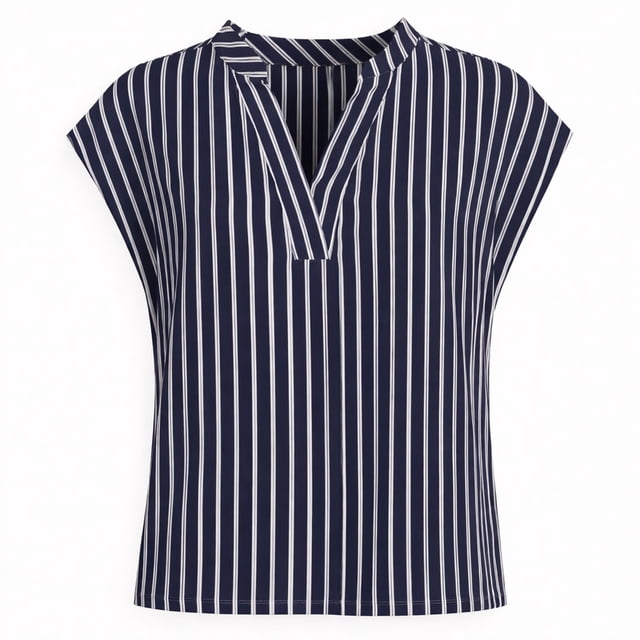 Blusa George para Mujer, Manga Corta Marino Talla Eg