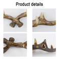 thumbnail image 3 of Vintage Deer Antlers Wall Hooks Wall Mounted Clothes Hanger Coat Rack Key Holder for Decorative Wall Hook A, 3 of 8