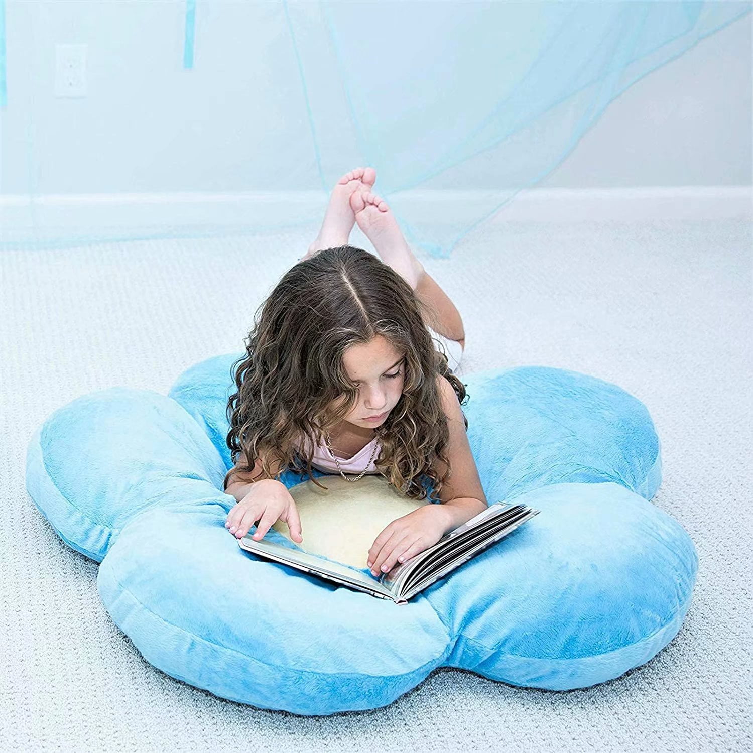 50cm flower shaped plush cushion seat cushion purple Walmart