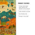 thumbnail image 3 of Lantern Press 12x18 Inch Premium Wood Sign, Ready to Hang Wall Decor, Glenwood Springs, Colorado, Geometric, 3 of 4