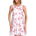 thumbnail image 1 of Fotbe Baby Salamander Vestido de Verano sin Mangas para Mujer – Vestido Midi Línea A, Estilo Camiseta Floral, Vestido Playero Casual y Fluido, 1 of 7