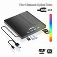 thumbnail image 2 of Colorful Light External CD DVD Burner Player USB SD TF Reader Multifunctional Optical Drive ,Easy to Use, 2 of 5
